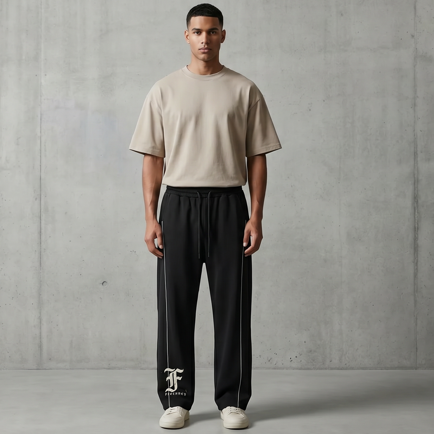 Relaxed Fit Black Sweatpants