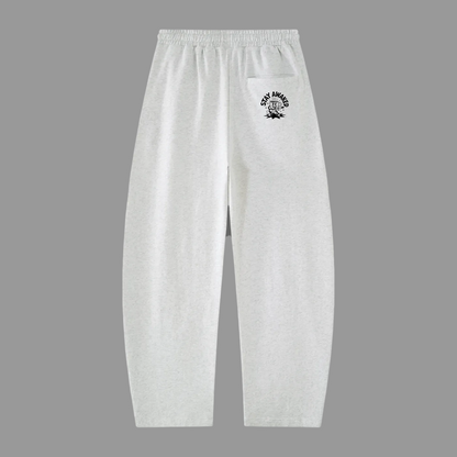 Gray sweatpants back