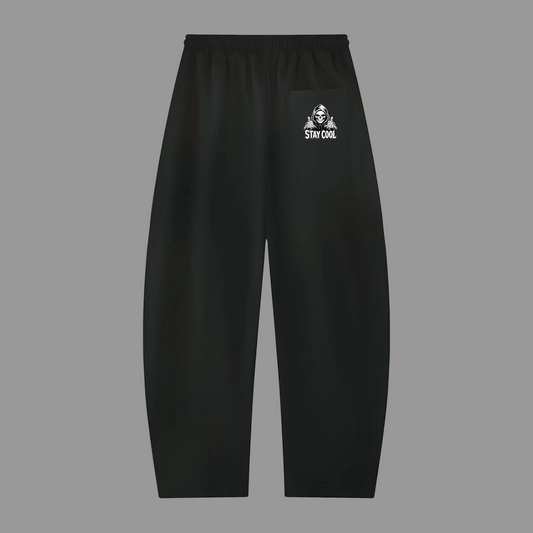 Relaxed Fit Black Sweatpants