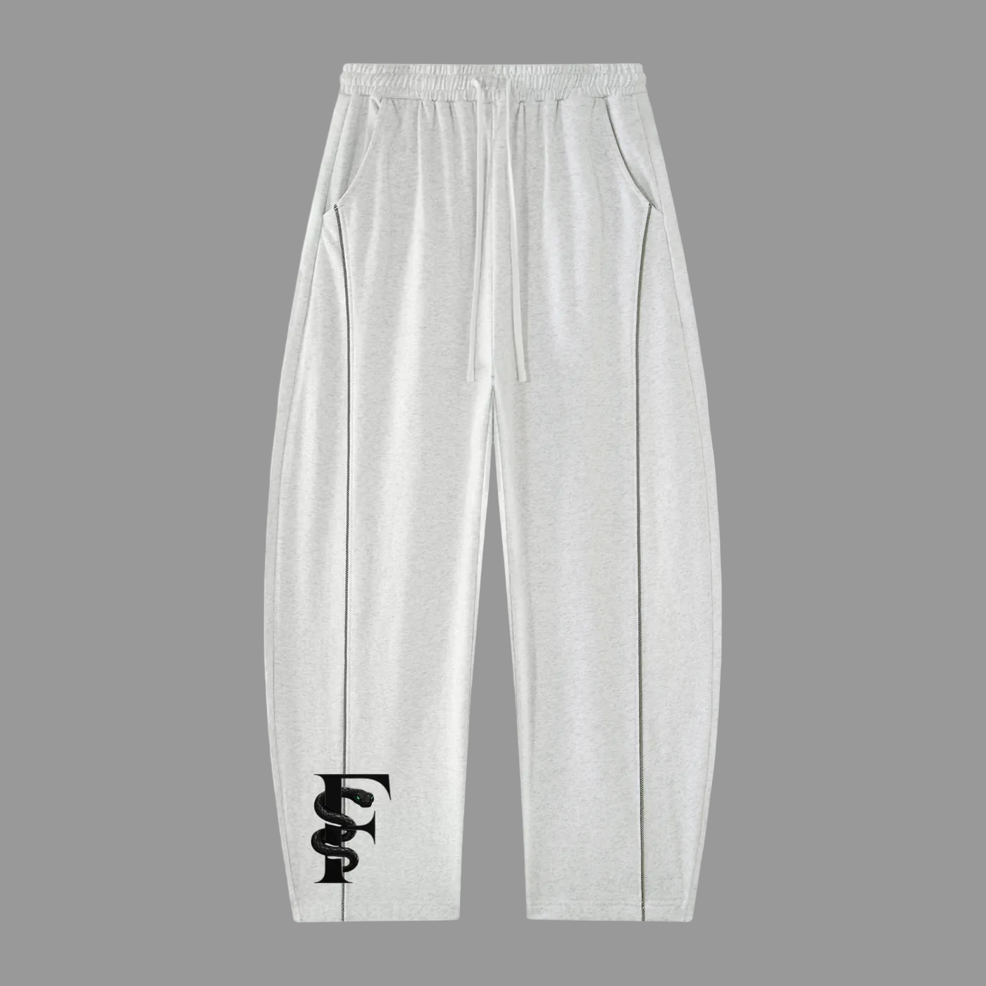 Relaxed Fit Gray Sweatpants